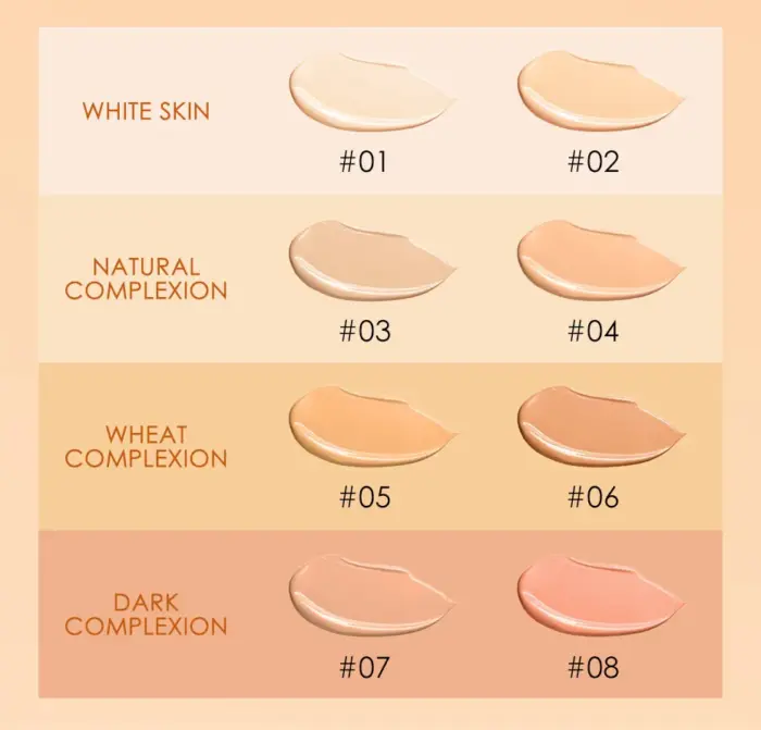 Focallure Base Face Liquid Foundation Cream Full Coverage Concealer Oil-control Moisturizing Foundation Cream Makeup For Women - Image 20