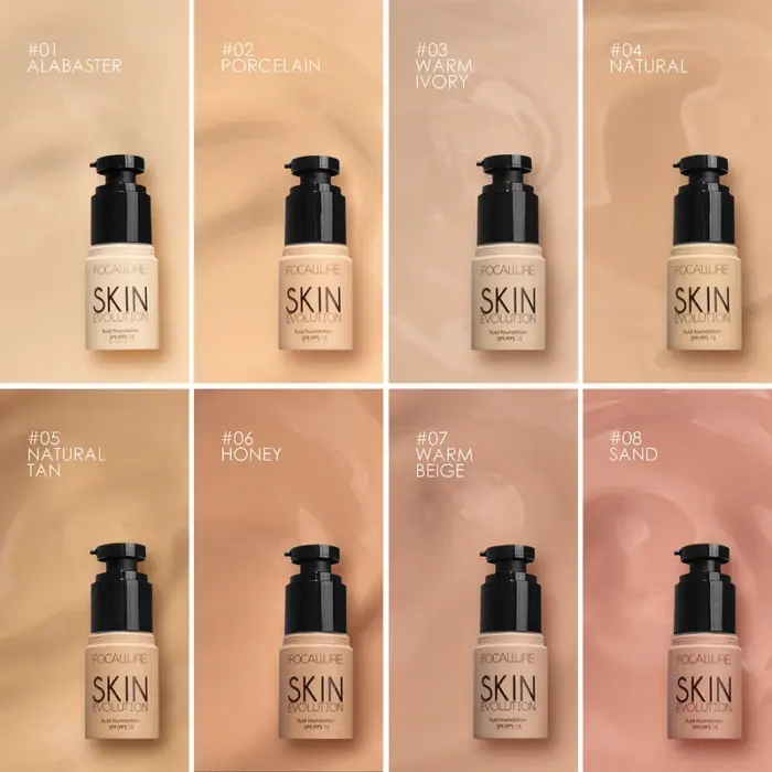 Focallure Base Face Liquid Foundation Cream Full Coverage Concealer Oil-control Moisturizing Foundation Cream Makeup For Women - Image 3