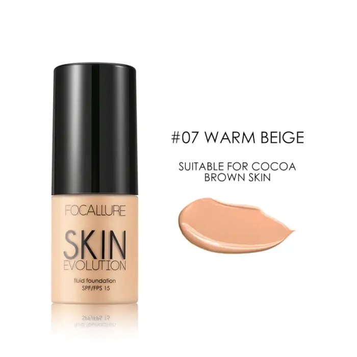 Focallure Base Face Liquid Foundation Cream Full Coverage Concealer Oil-control Moisturizing Foundation Cream Makeup For Women - Image 12
