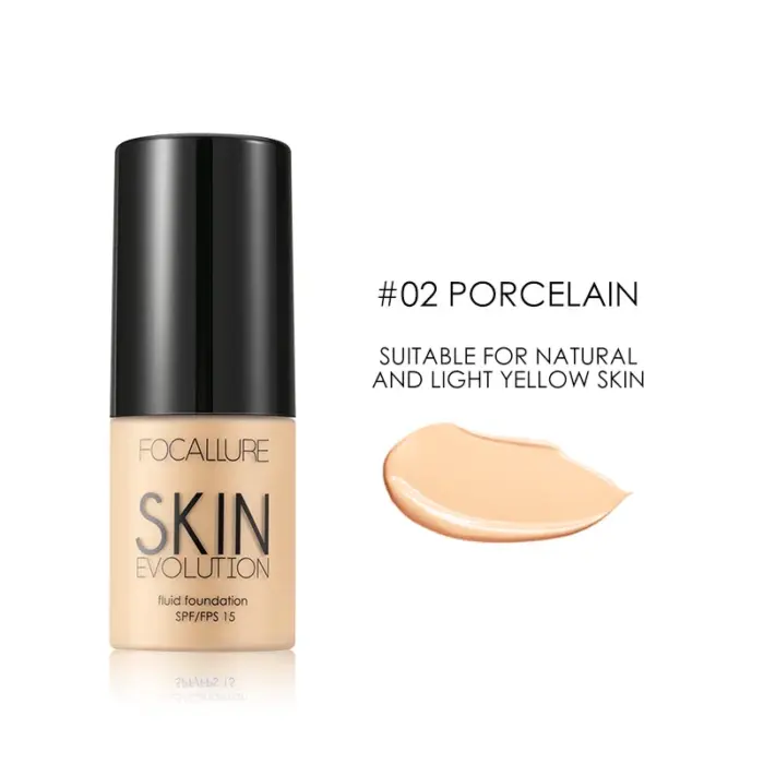Focallure Base Face Liquid Foundation Cream Full Coverage Concealer Oil-control Moisturizing Foundation Cream Makeup For Women - Image 9